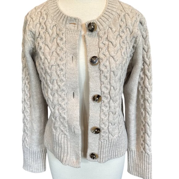 Maeve by Anthropologie Cable Knit Cardigan Sweater - Picture 1 of 12